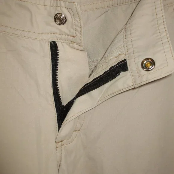 Prana Light Khaki Cargo Outdoor Hiking Pants Women’s Small Waist 32 inches Vtg - Picture 6 of 11